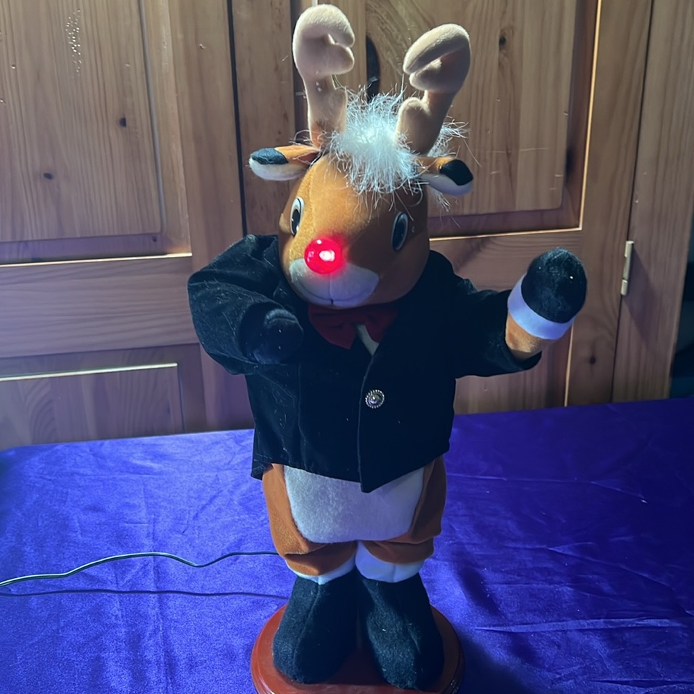 VTG📌 70s The Rudolph Co. Vintage  Singing Rudolph The Red Nosed Reindeer